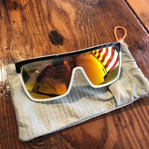Spy Optics - Flynn- White/chrome/black orange lens